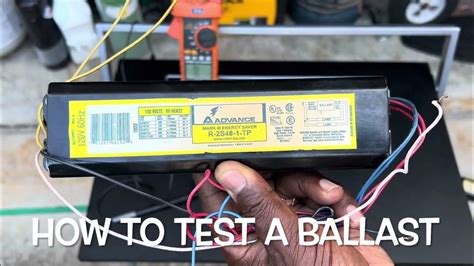how to test fluorescent ballast with multimeter|How to test a Fluorescent Ballast .
